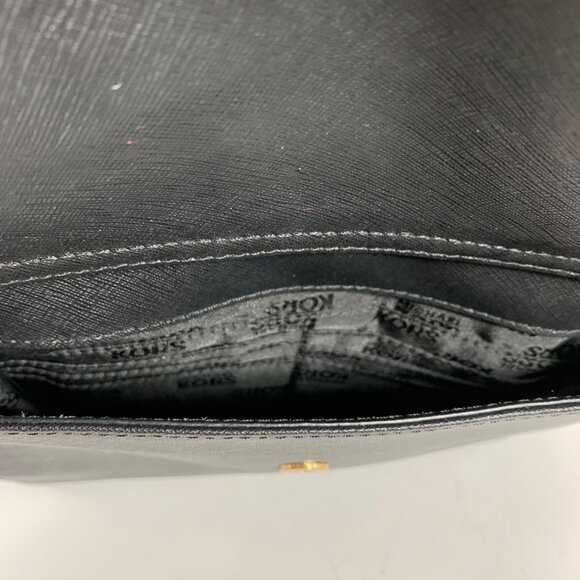 MK Michael Kors Jet Set Black Saffiano Leather Multifunction Pocket Tote Bag - Picture 8 of 16